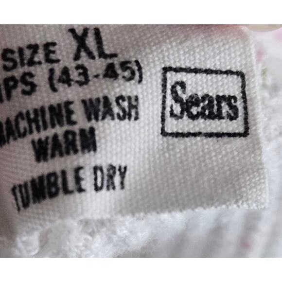 Vintage Sears Girls XL Waffle Knit Thermal Pants Longjohn Baselayer Ditsy Floral - Picture 6 of 6